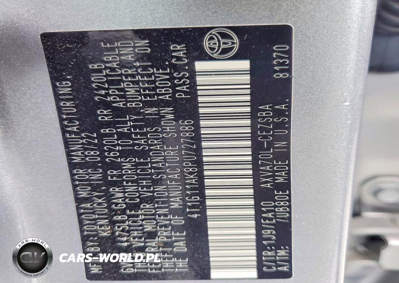 2023 Toyota Camry Se Night Shade VIN:4T1G11AK8PU727886 - 12
