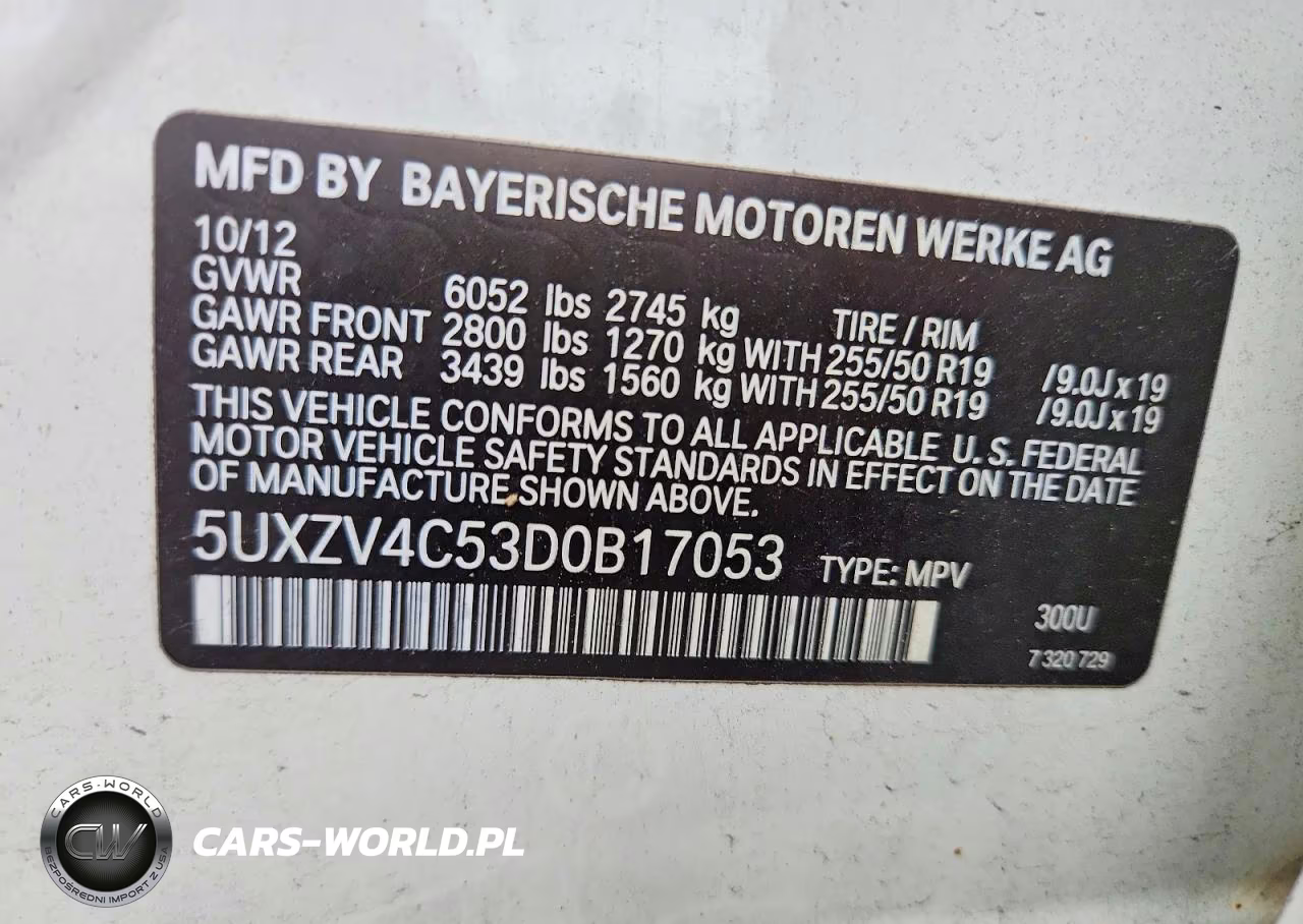 2013 BMW X5 xDrive35I VIN:5UXZV4C53D0B17053 - 14
