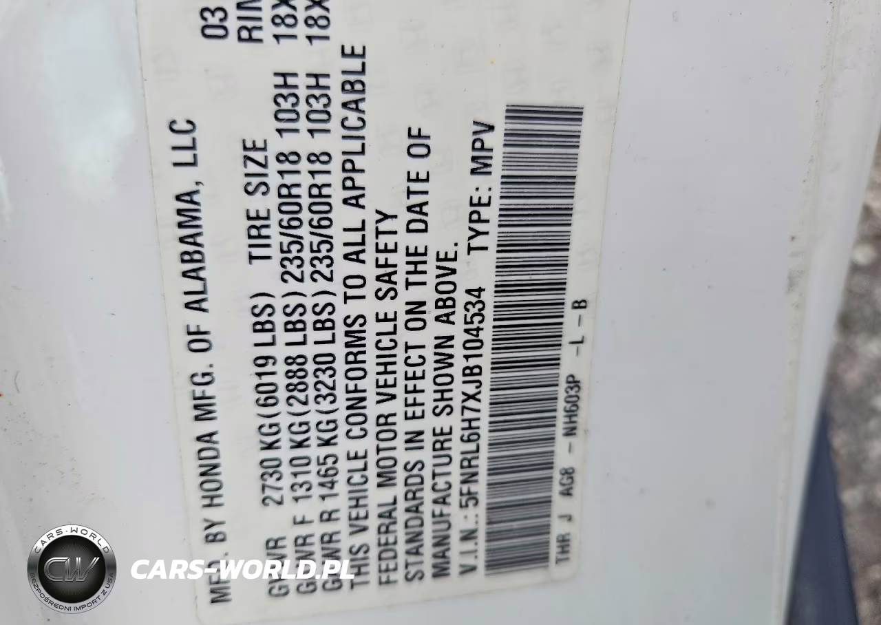 2018 Honda Odyssey Exl VIN:5FNRL6H7XJB104534 - 14