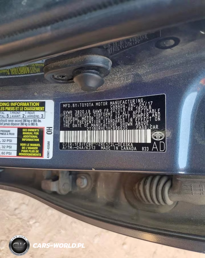2017 Toyota Corolla Se VIN:2T1BURHE1HC896635 - 12