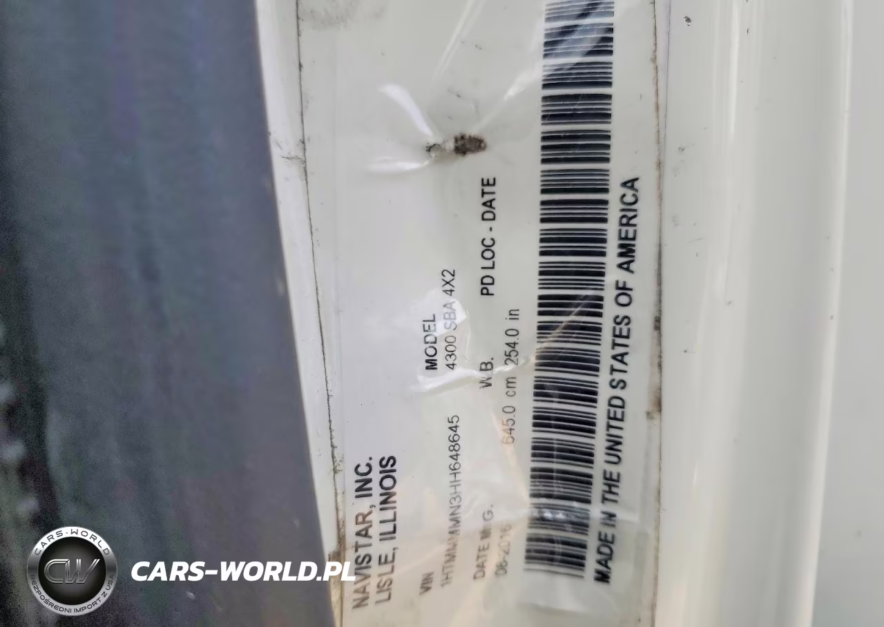 2017 International 4300 Box Truck VIN:1HTMMMMN3HH648645 - 13