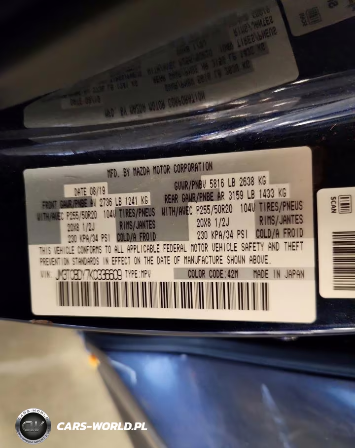 2019 Mazda Cx-9 Grand Touring VIN:JM3TCBDY7K0336609 - 13