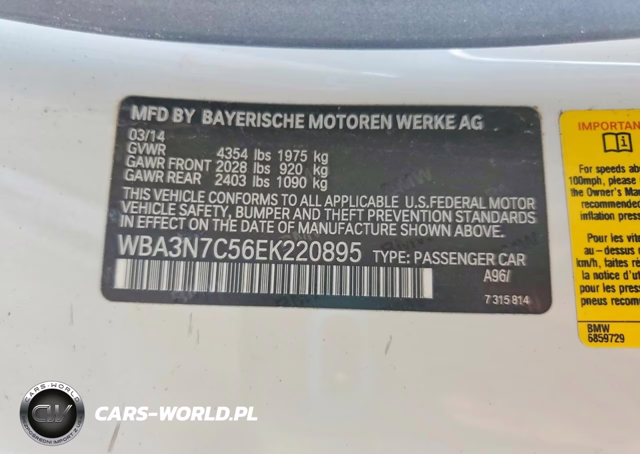 2014 BMW 428 I VIN:WBA3N7C56EK220895 - 12