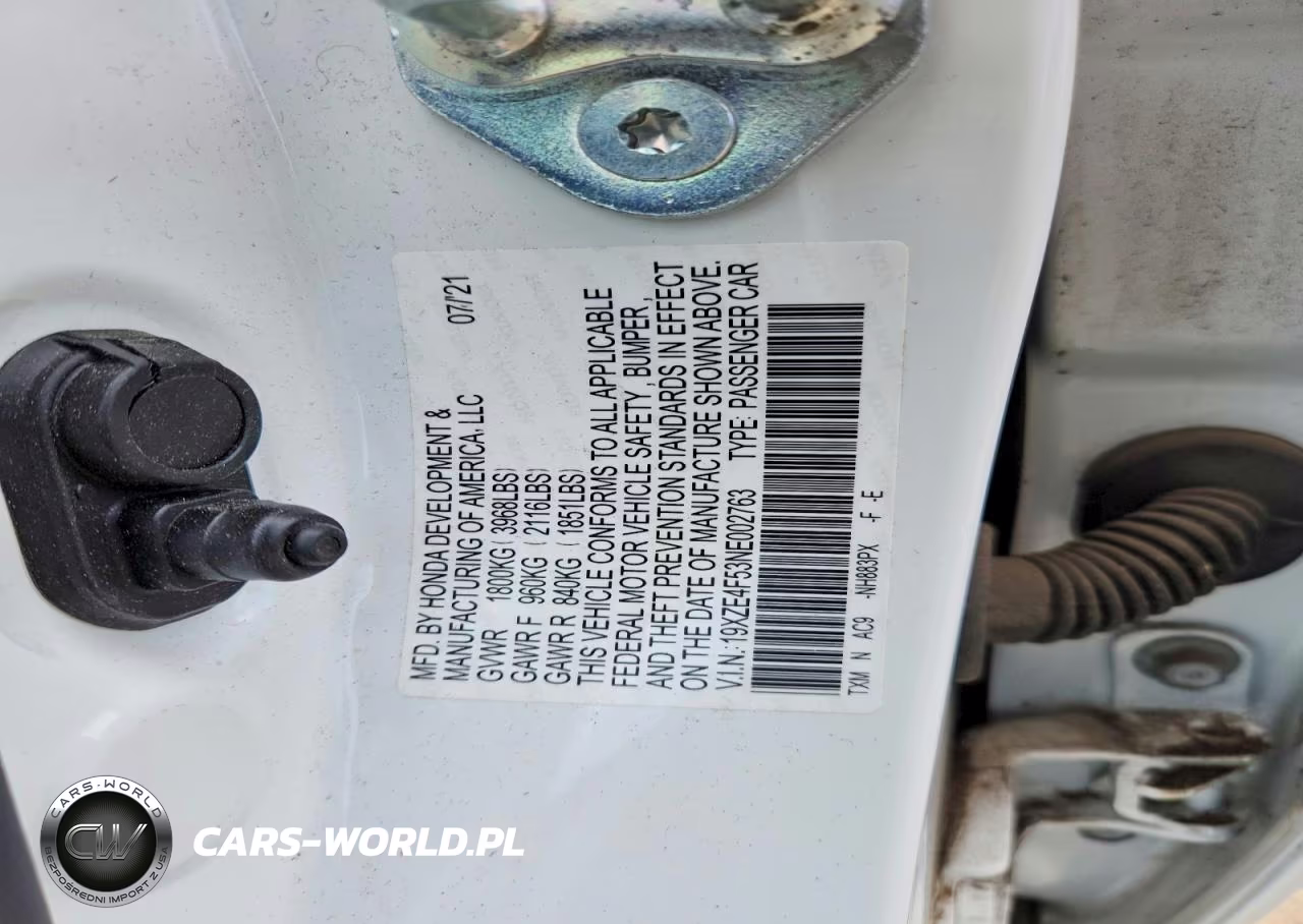 2022 Honda Insight Ex VIN:19XZE4F53NE002763 - 12
