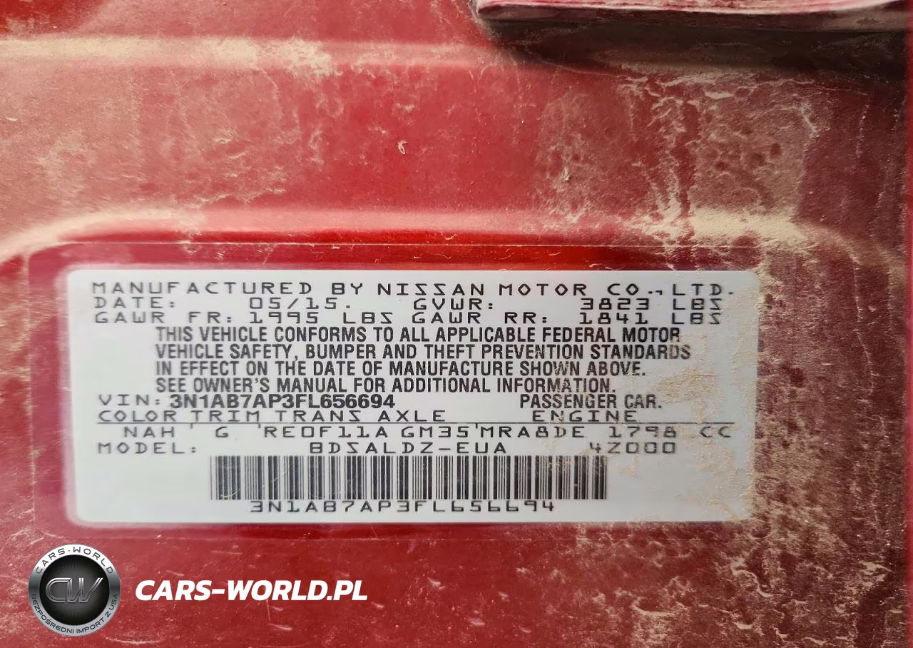 2015 Nissan Sentra Sv VIN:3N1AB7AP3FL656694 - 13