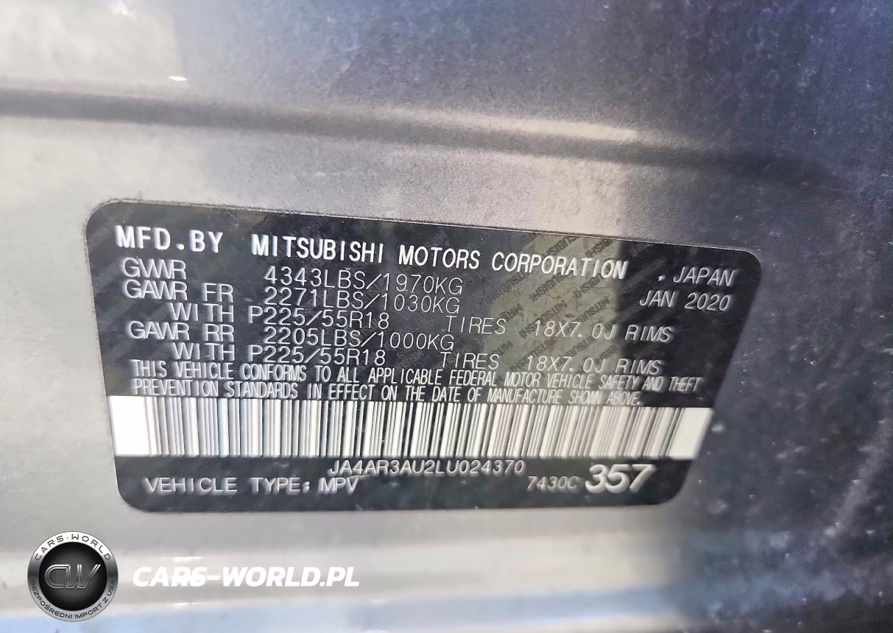 2020 Mitsubishi Outlander Sport Es VIN:JA4AR3AU2LU024370 - 13