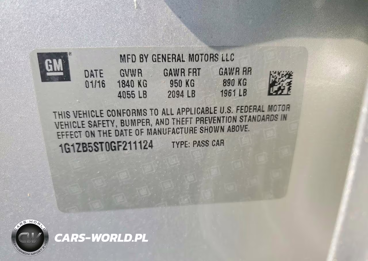 2016 Chevrolet Malibu Ls VIN:1G1ZB5ST0GF211124 - 12