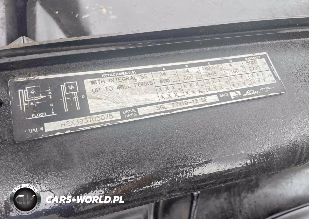 2006 Linde Material Handling H25D VIN:H2X393T05078 - 7