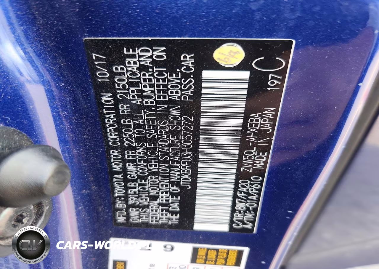 2017 Toyota Prius One VIN:JTDKBRFU3H3057272 - 13