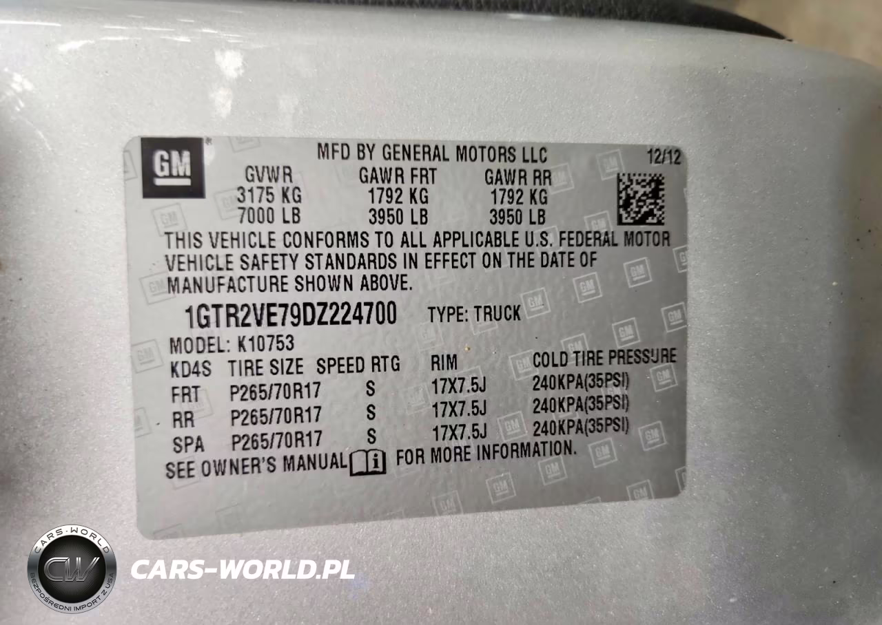 2013 GMC Sierra K1500 Sle VIN:1GTR2VE79DZ224700 - 12
