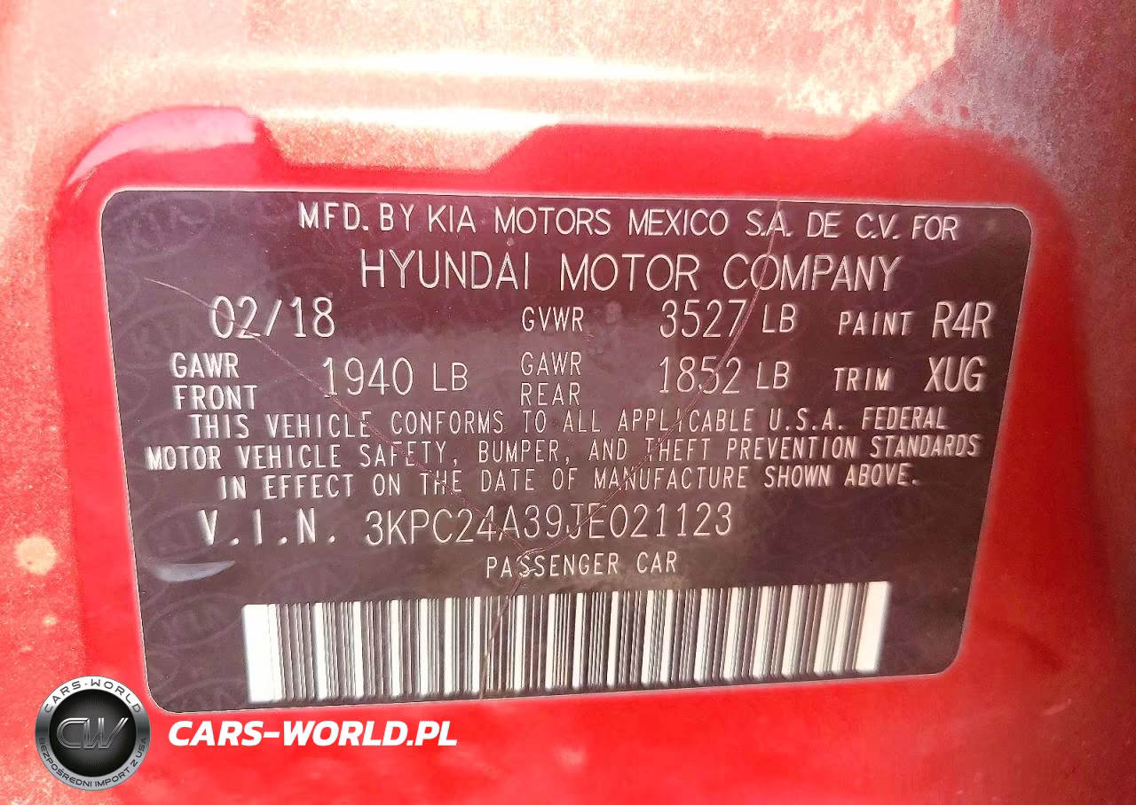 2018 Hyundai Accent Se VIN:3KPC24A39JE021123 - 12