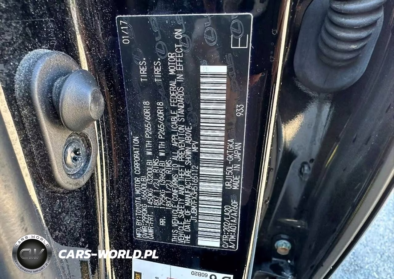 2017 Lexus Gx 460 VIN:JTJBM7FX3H5165112 - 10