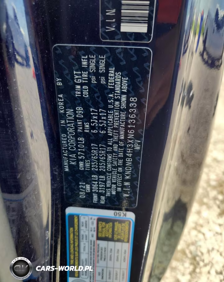 2022 Kia Carnival Lx VIN:KNDNB4H3XN6136338 - 13