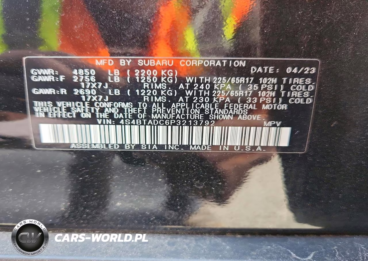2023 Subaru Outback Premium VIN:4S4BTADC6P3213792 - 12