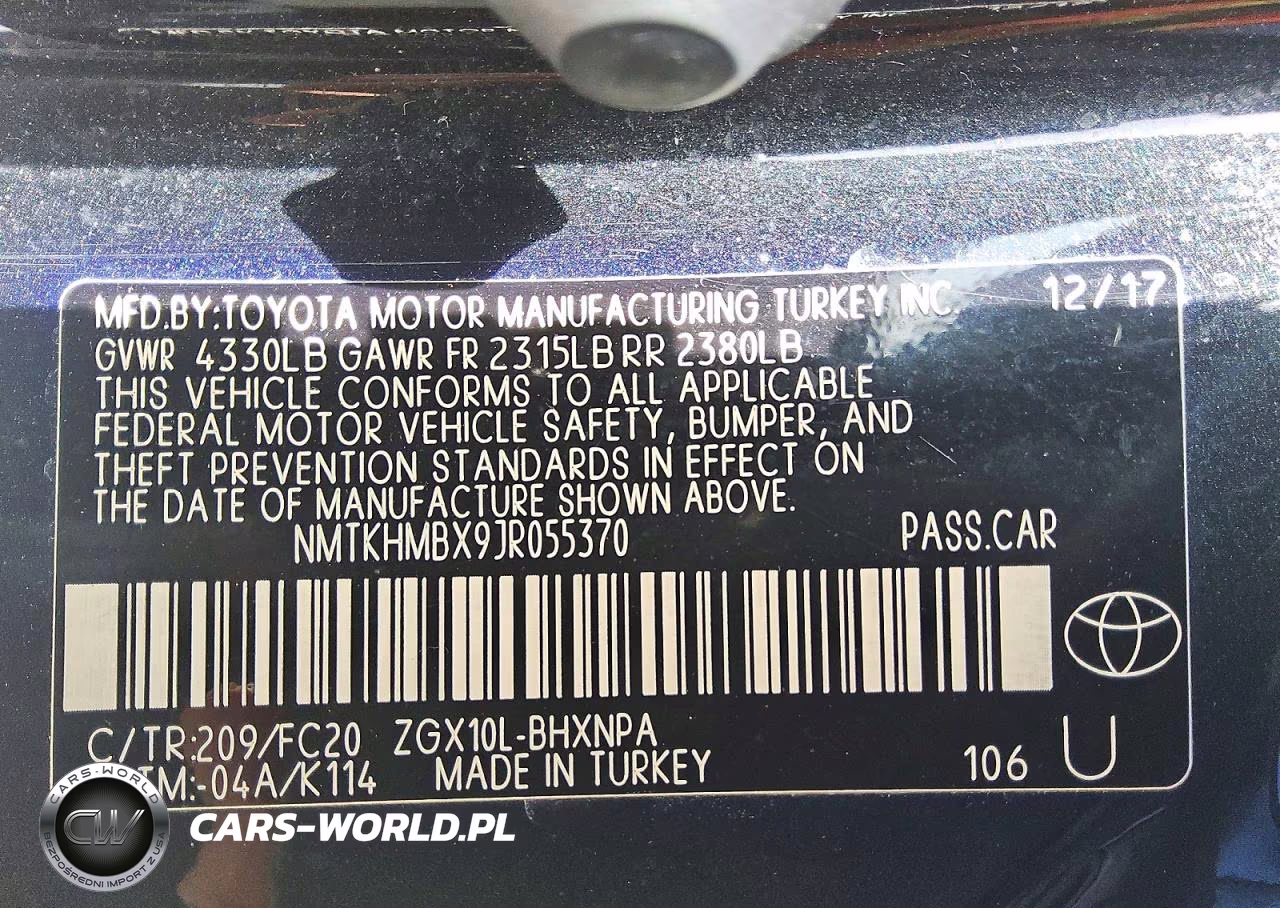 2018 Toyota C-Hr Xle VIN:NMTKHMBX9JR055370 - 12