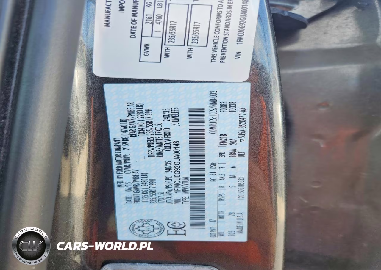 2016 Ford Escape Se VIN:1FMCU0G92GUA00148 - 13