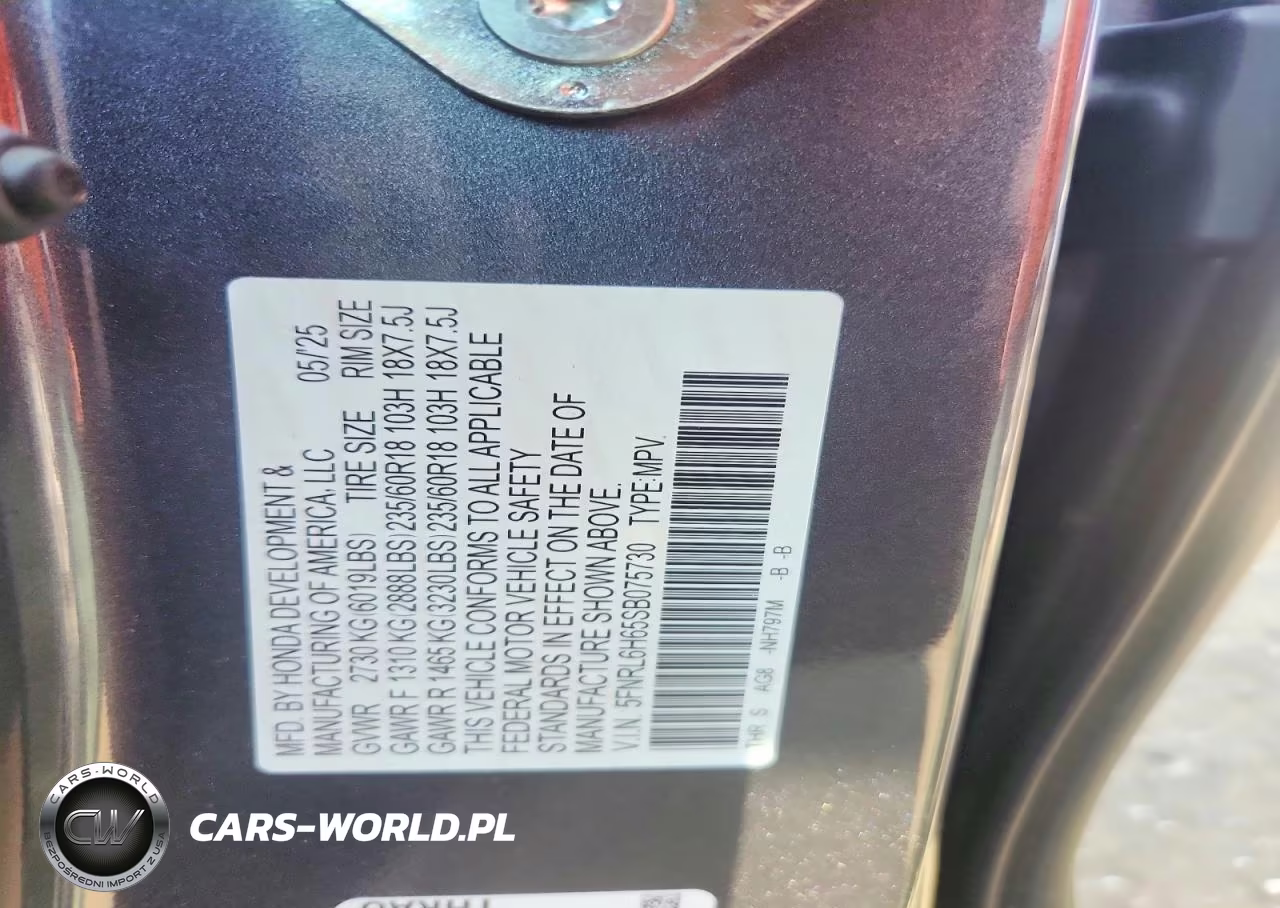 2025 Honda Odyssey Exl VIN:5FNRL6H65SB075730 - 13