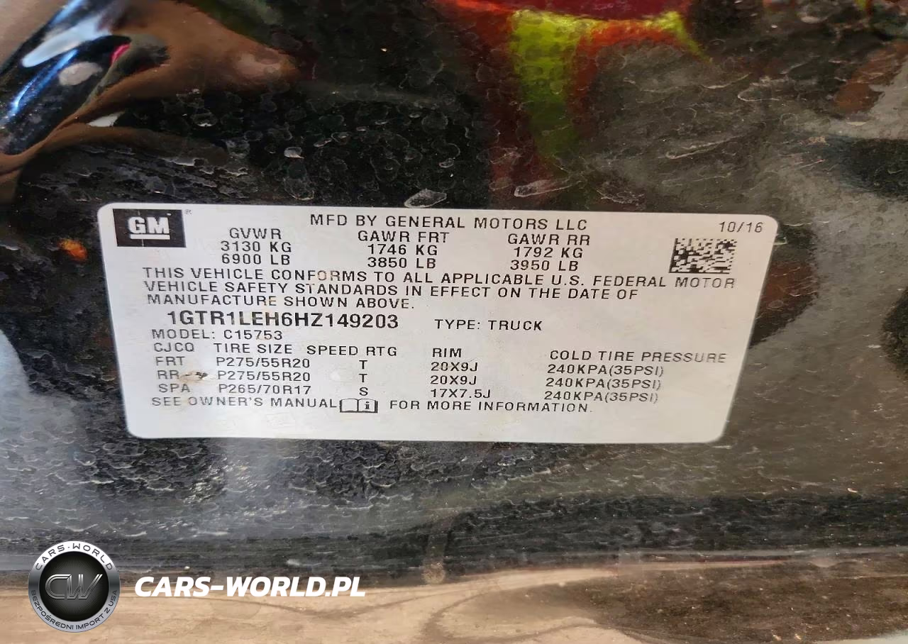 2017 GMC Sierra C1500 VIN:1GTR1LEH6HZ149203 - 12