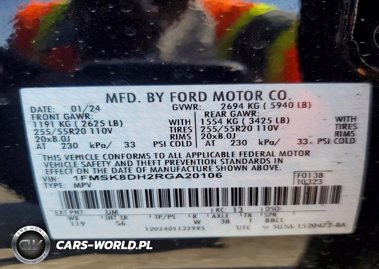 2024 Ford Explorer Xlt VIN:1FMSK8DH2RGA20106 - 13