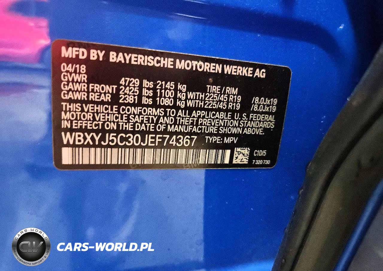 2018 BMW X2 xDrive28I VIN:WBXYJ5C30JEF74367 - 12