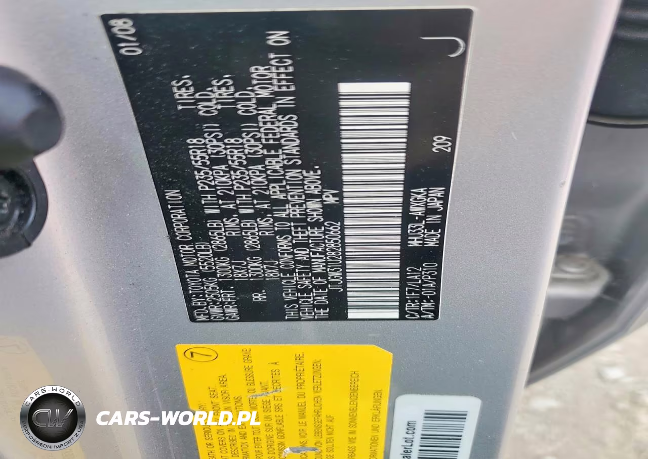 2008 Lexus Rx 400H VIN:JTJGW31U282850662 - 13