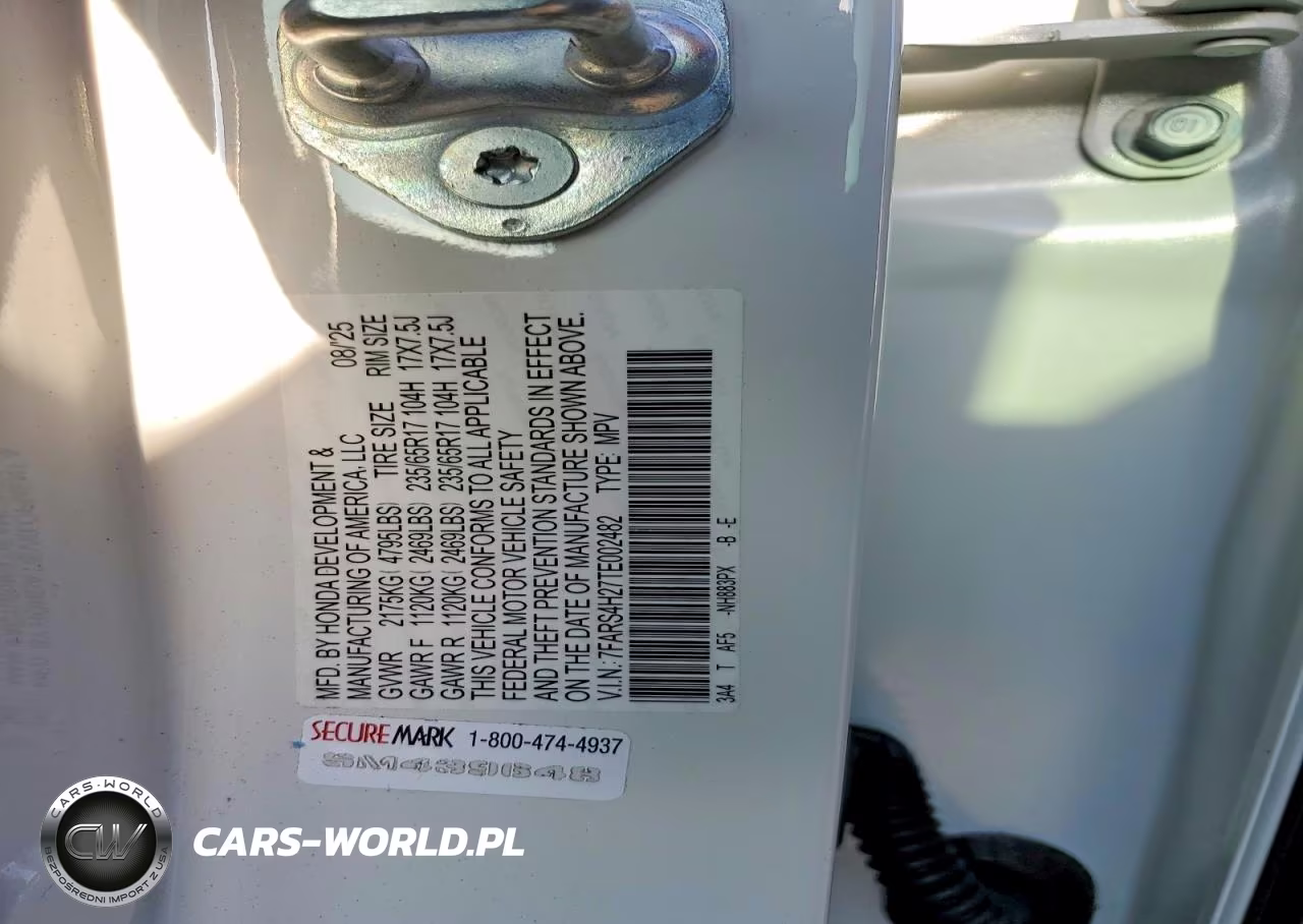 2026 Honda Cr-V Lx VIN:7FARS4H27TE002482 - 12