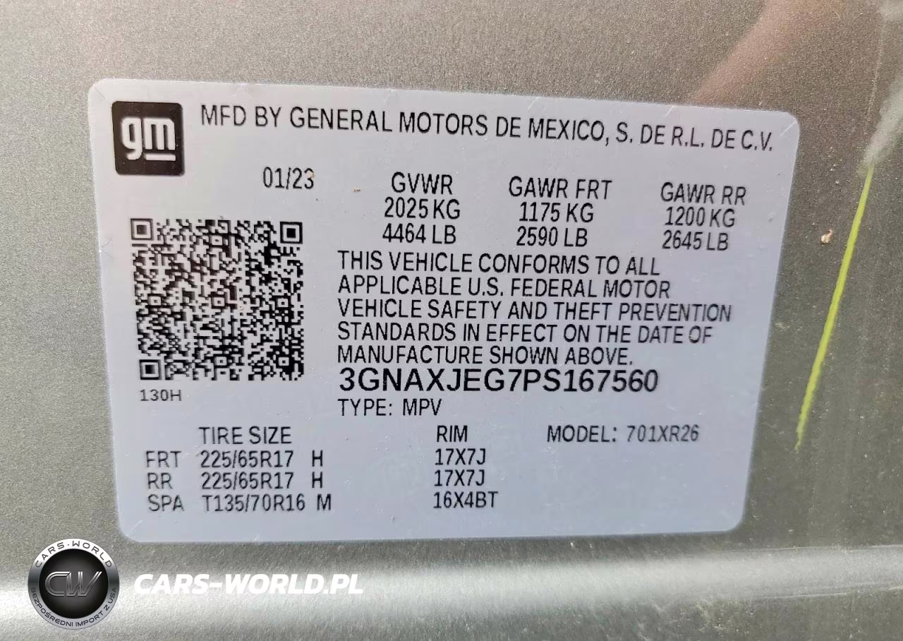 2023 Chevrolet Equinox Lt VIN:3GNAXJEG7PS167560 - 13
