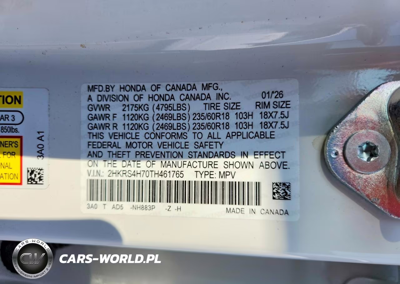 2026 Honda Cr-V Exl VIN:2HKRS4H70TH461765 - 12