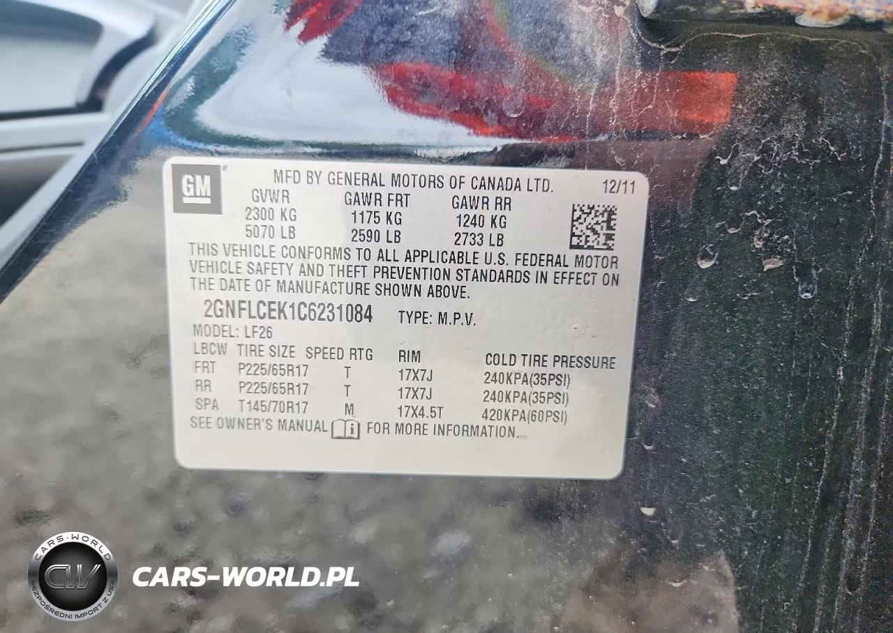 2012 Chevrolet Equinox Ls VIN:2GNFLCEK1C6231084 - 13