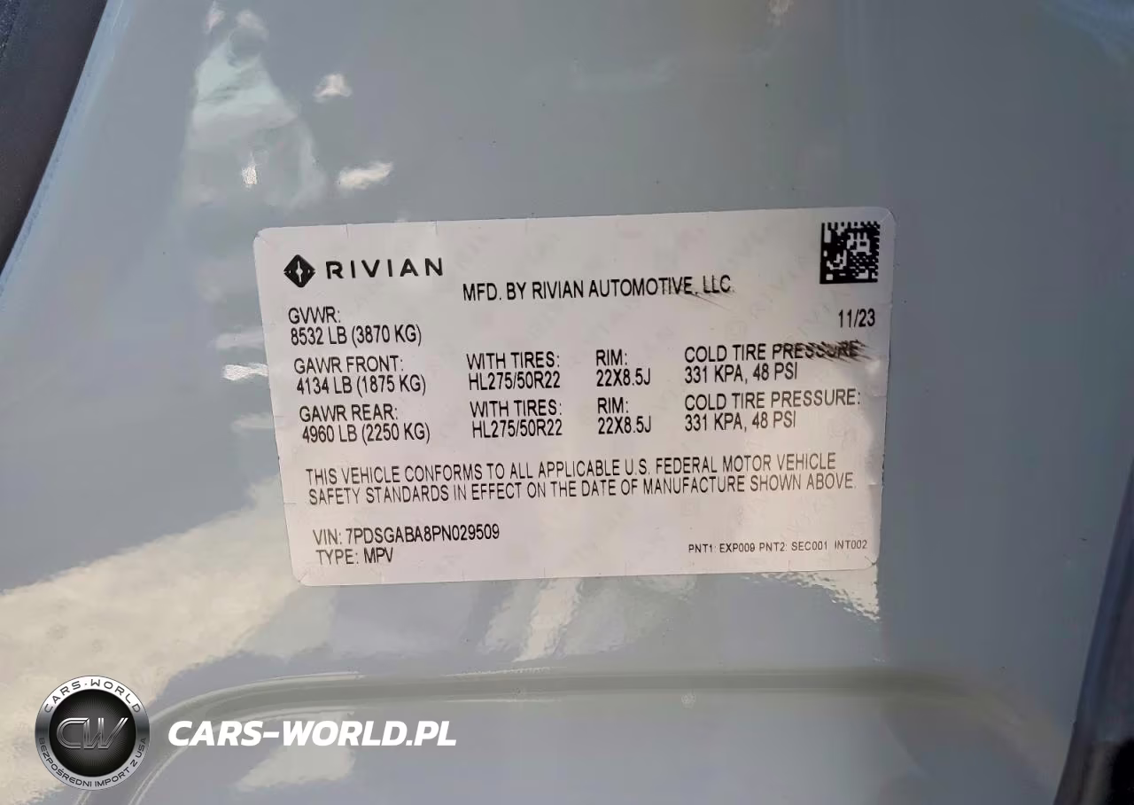 2023 Rivian R1S Adventure VIN:7PDSGABA8PN029509 - 13