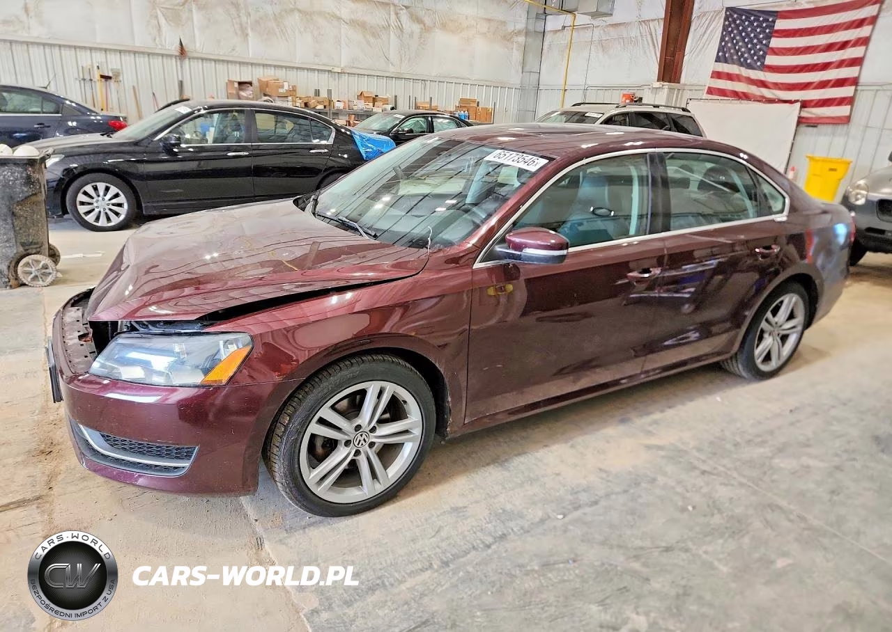 2014 Volkswagen Passat Se VIN:1VWBN7A37EC015190 - 1