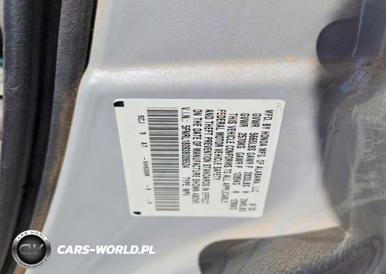 2003 Honda Odyssey Exl VIN:5FNRL18093B006524 - 13