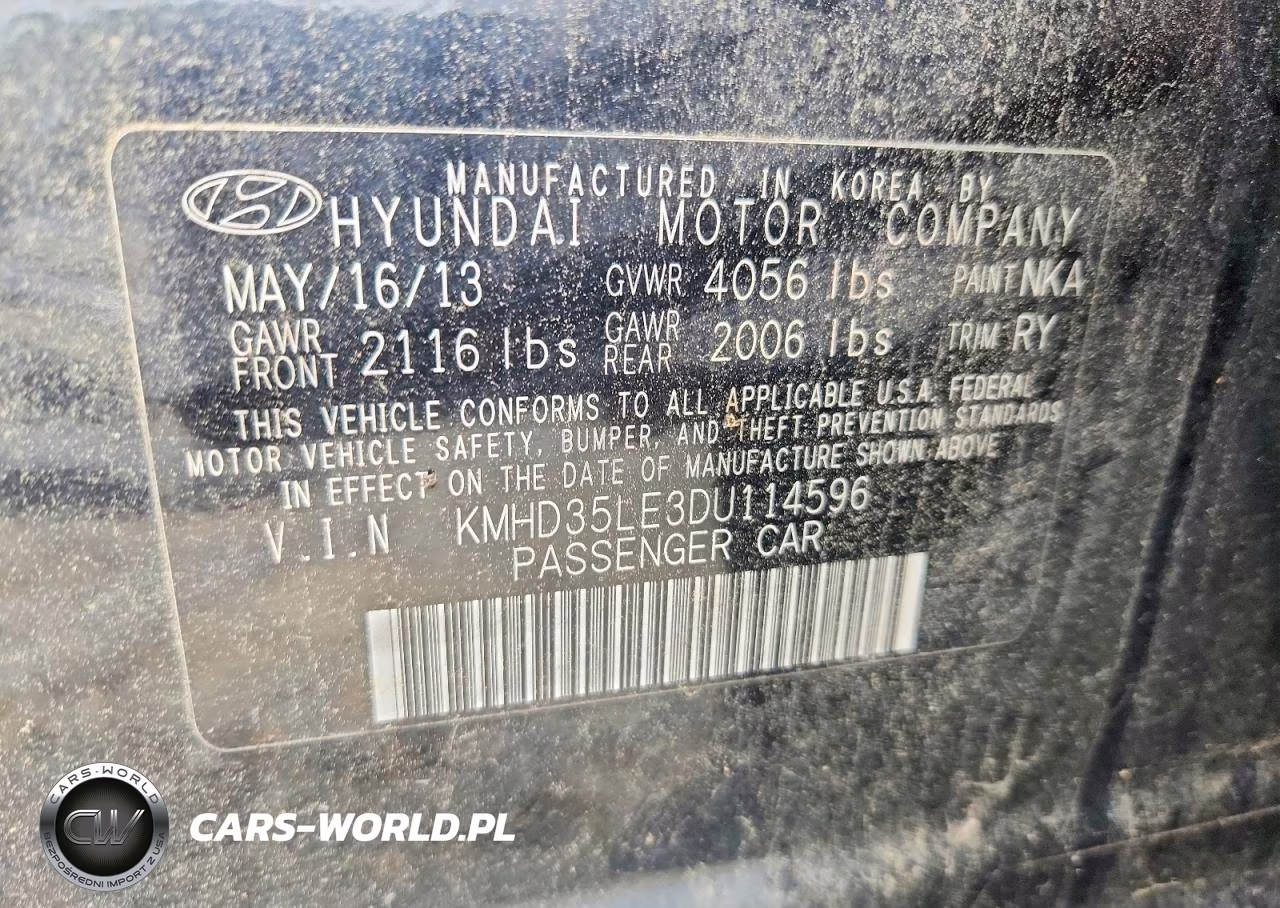 2013 Hyundai Elantra Gt VIN:KMHD35LE3DU114596 - 13