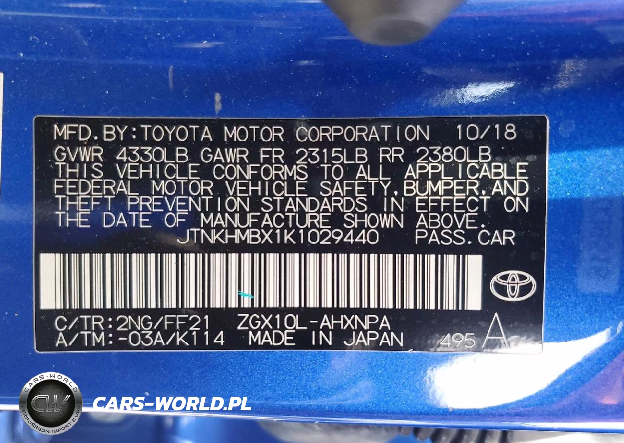 2019 Toyota C-Hr Xle VIN:JTNKHMBX1K1029440 - 12