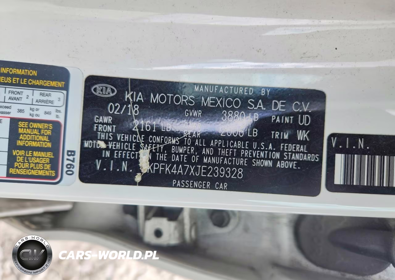 2018 Kia Forte Lx VIN:3KPFK4A7XJE239328 - 12