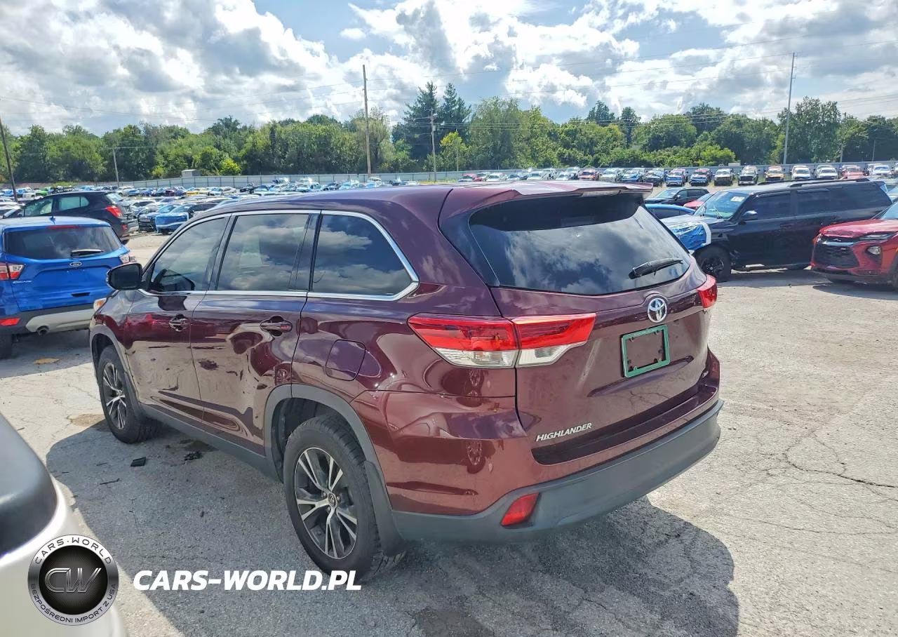 2019 Toyota Highlander Le VIN:5TDBZRFHXKS963990 - 2