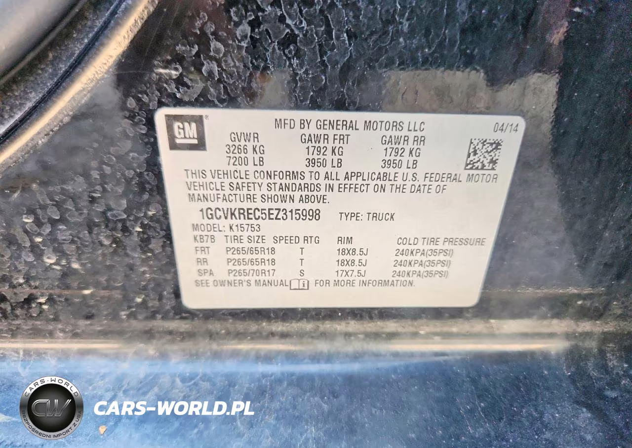 2014 Chevrolet Silverado K1500 Lt VIN:1GCVKREC5EZ315998 - 12