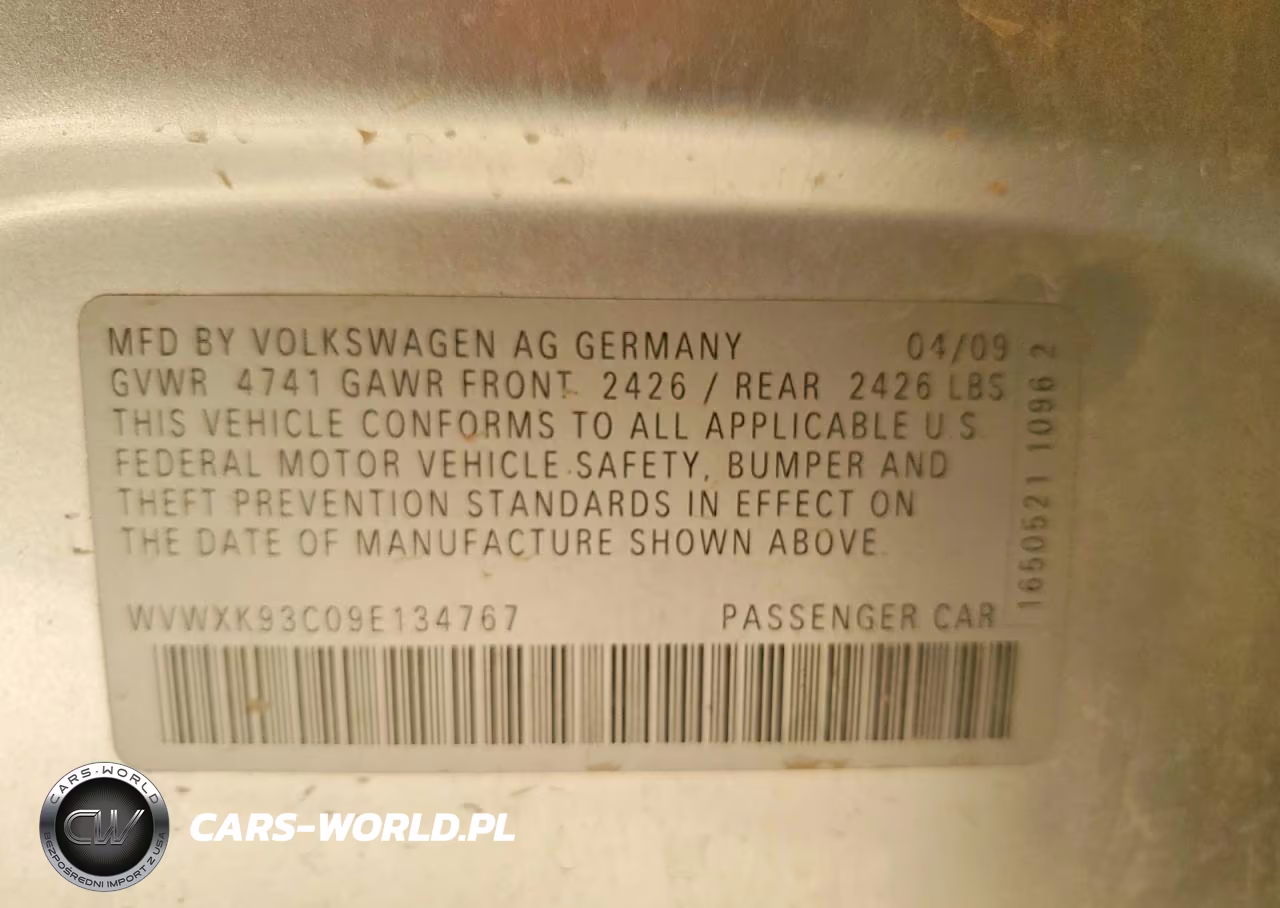 2009 Volkswagen Passat Wagon Turbo VIN:WVWXK93C09E134767 - 12