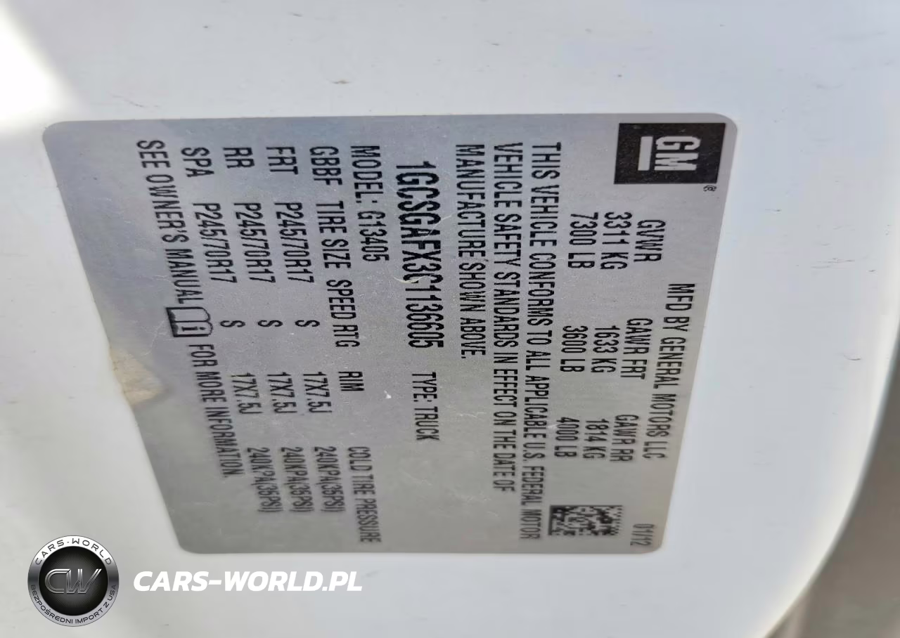 2012 Chevrolet Express G1500 VIN:1GCSGAFX3C1136605 - 13