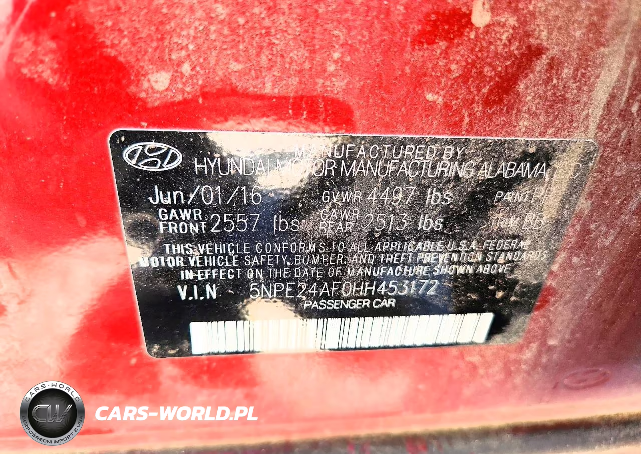 2017 Hyundai Sonata Se VIN:5NPE24AF0HH453172 - 13