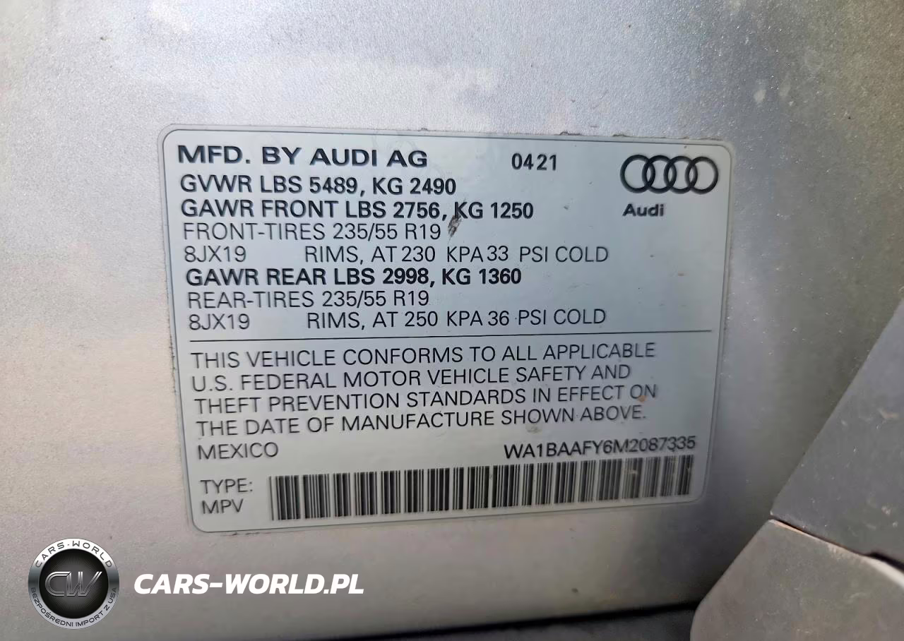 2021 Audi Q5 Premium Plus VIN:WA1BAAFY6M2087335 - 12