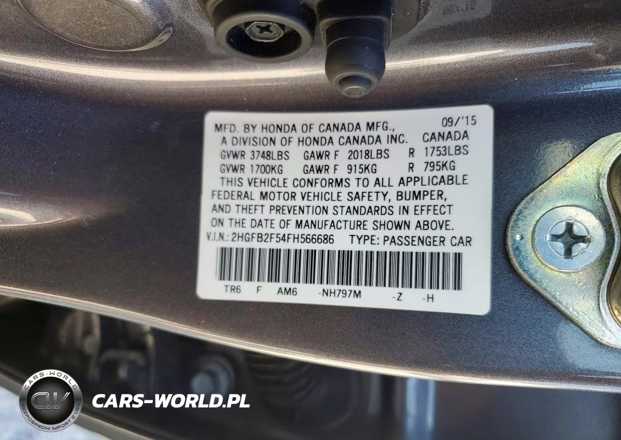 2015 Honda Civic Lx VIN:2HGFB2F54FH566686 - 12