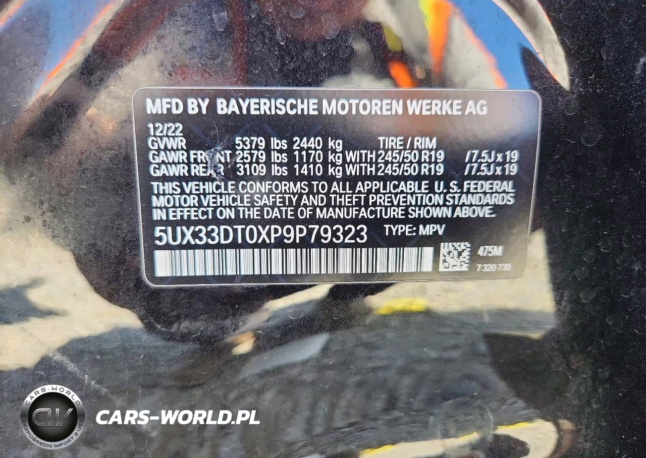 2023 BMW X4 xDrive30I VIN:5UX33DT0XP9P79323 - 14