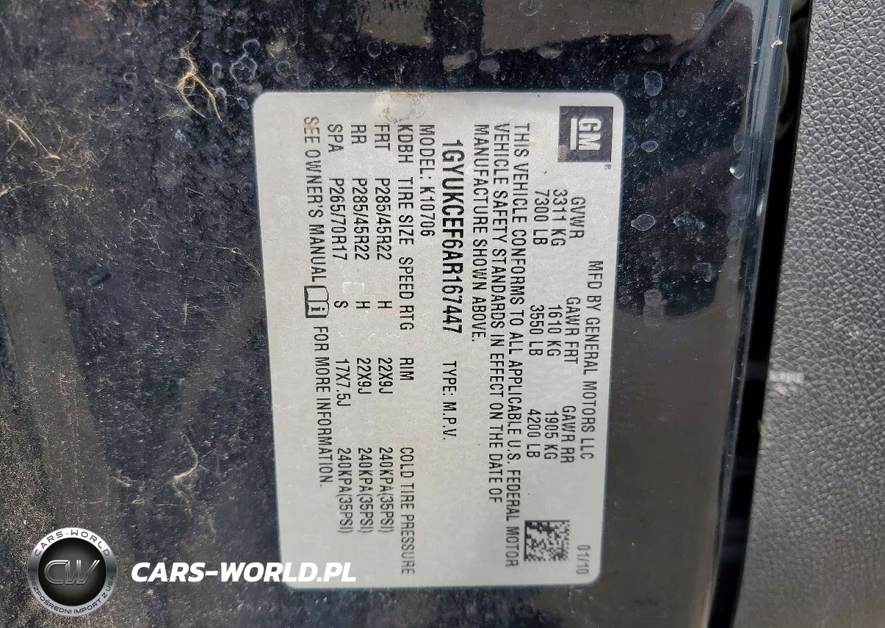 2010 Cadillac Escalade VIN:1GYUKCEF6AR167447 - 13