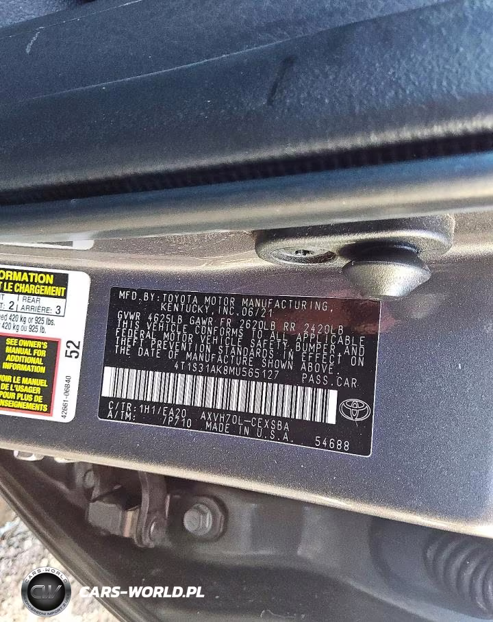 2021 Toyota Camry Se VIN:4T1S31AK8MU565127 - 12