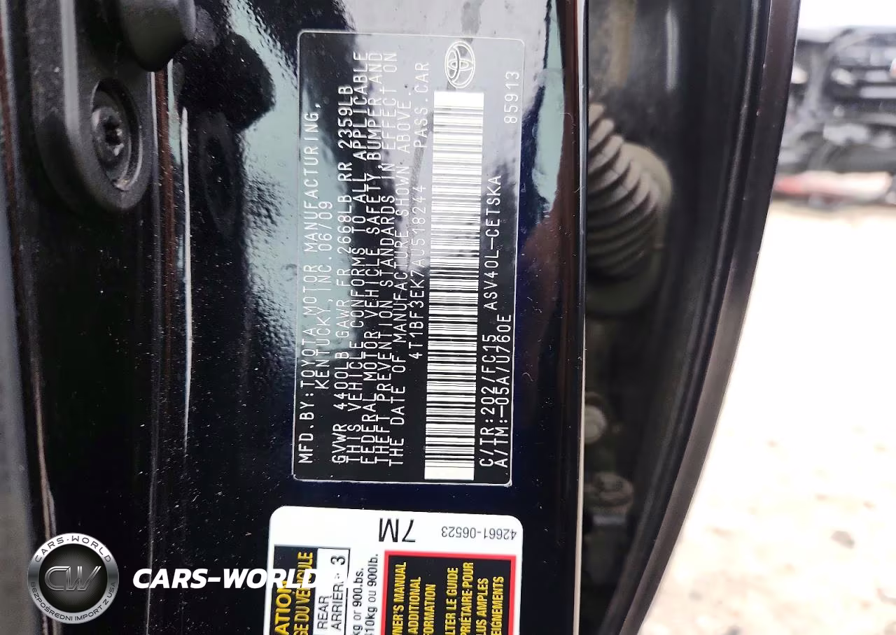 2010 Toyota Camry Se VIN:4T1BF3EK7AU518244 - 12