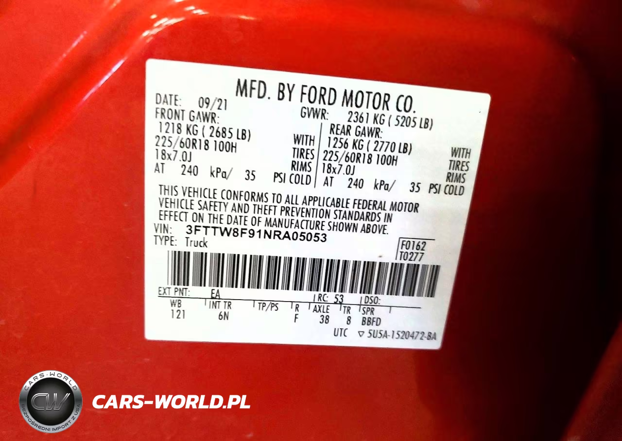 2022 Ford Maverick Xl VIN:3FTTW8F91NRA05053 - 12