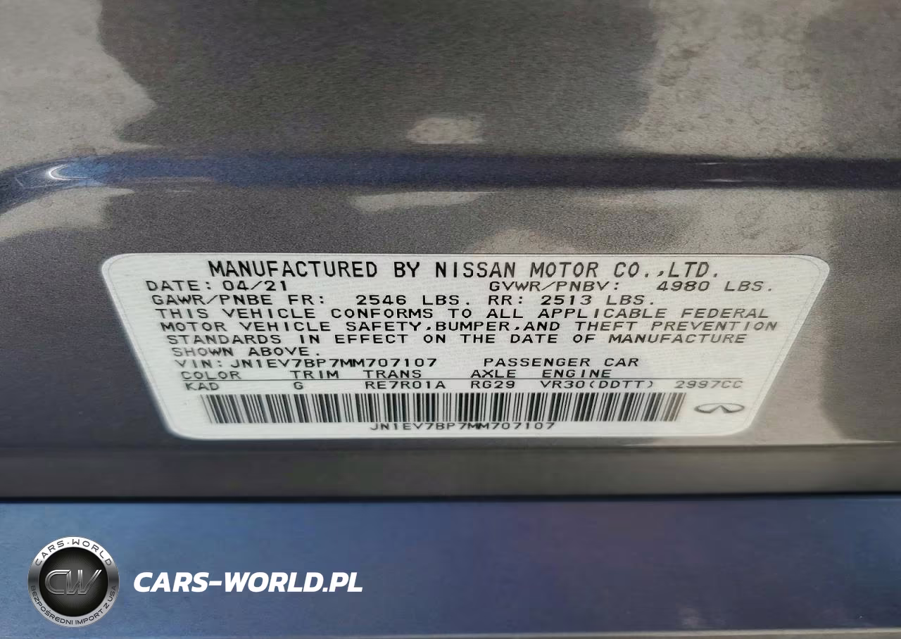 2021 Infiniti Q50 Luxe VIN:JN1EV7BP7MM707107 - 13