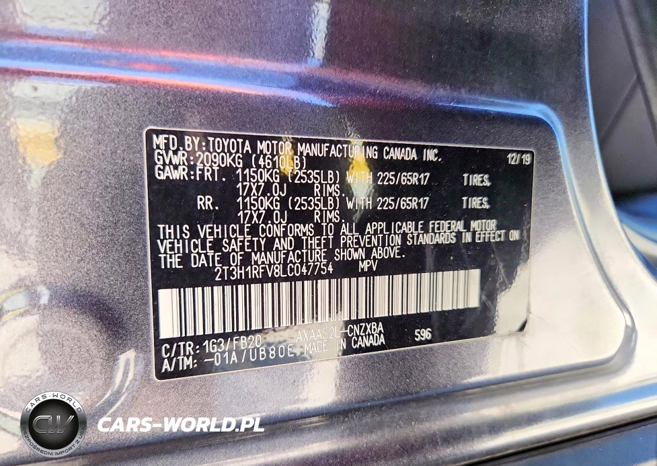2020 Toyota Rav4 Le VIN:2T3H1RFV8LC047754 - 13