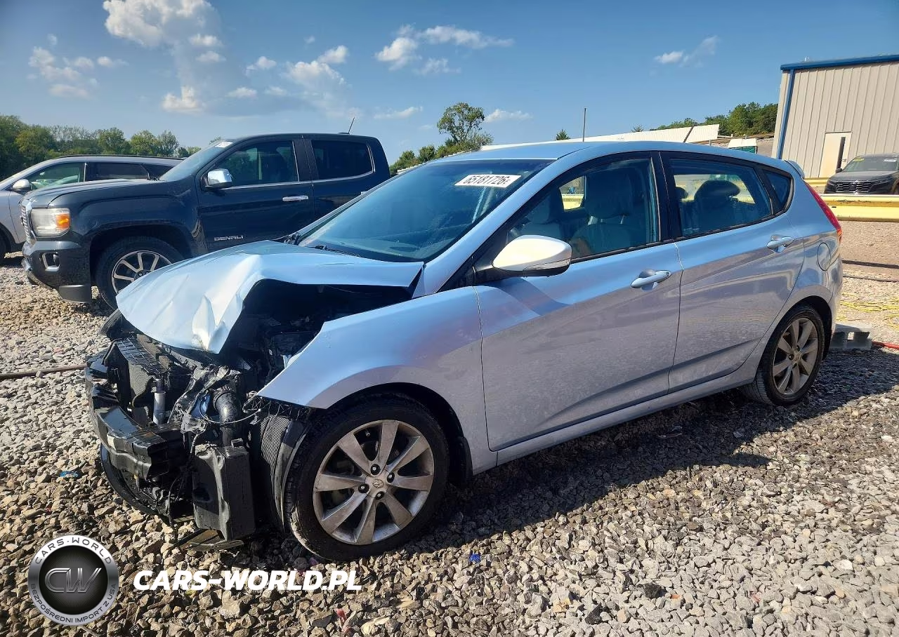 2014 Hyundai Accent Se VIN:KMHCU5AE3EU173595 - 1